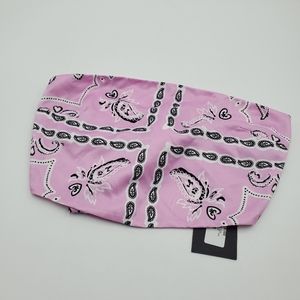 4SI3NNA Darla Top Pink Bandana Printed